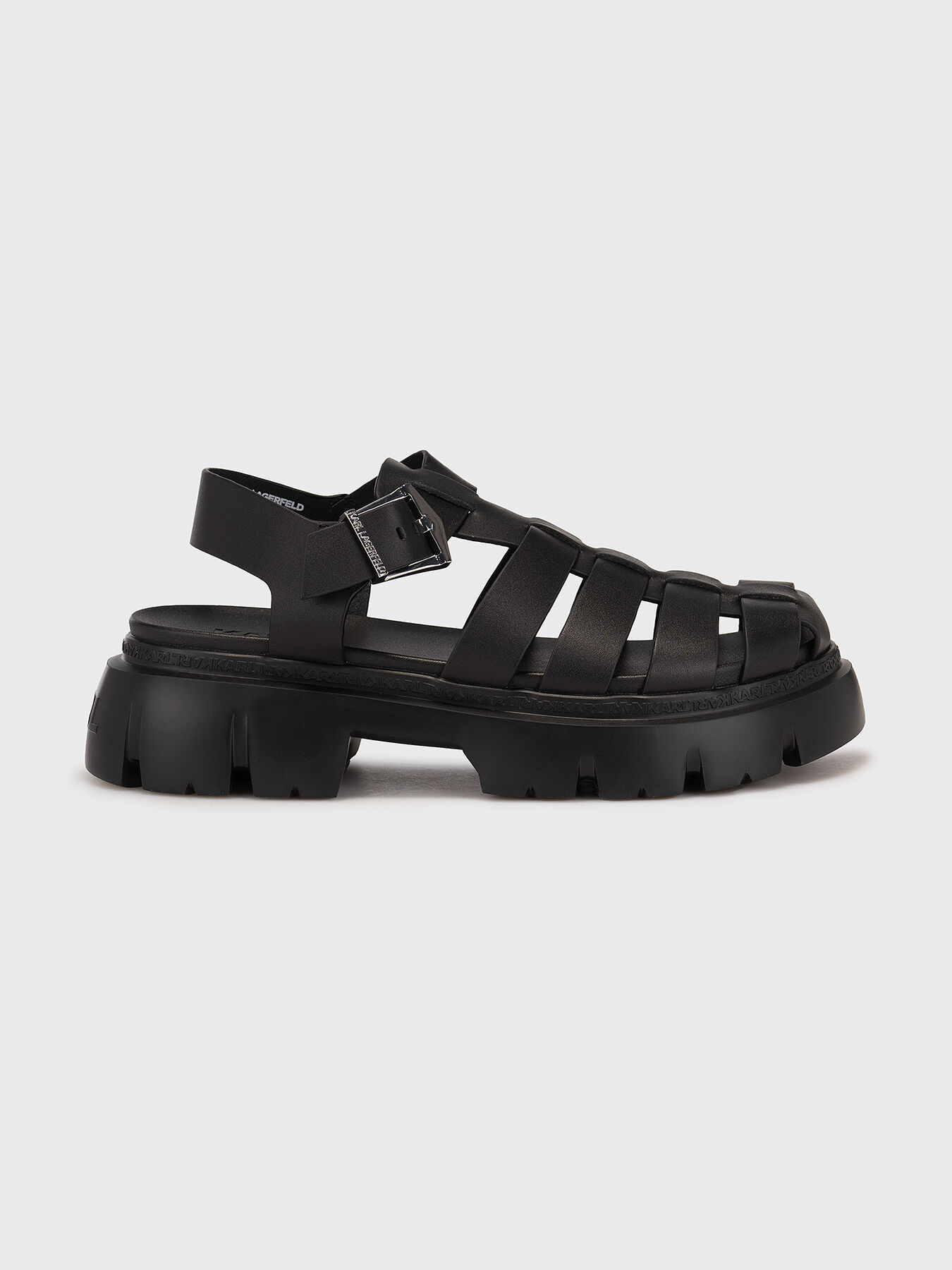 SUN TREKKA leather sandals brand Karl Lagerfeld Globalbrandsstore en