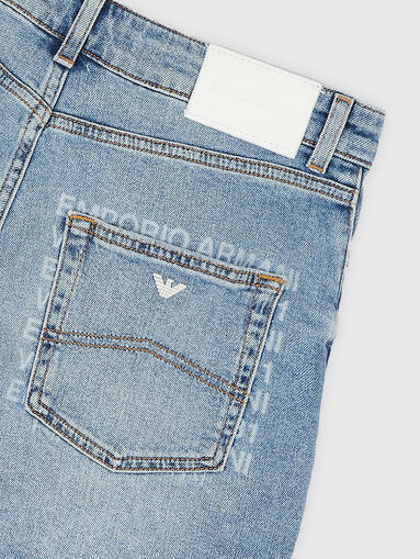 Slim fit denim shorts - 3