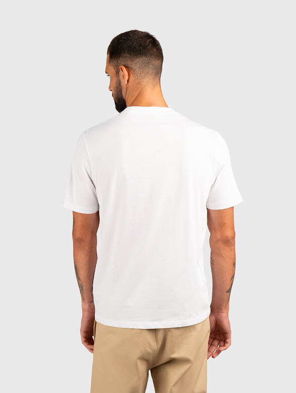Cotton T-shirt with accent print - 3