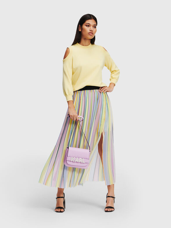 Multicoloured midi skirt - 4
