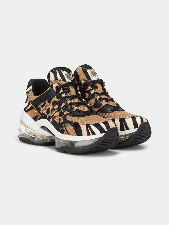 Multicolor sneakers with animal print  - 2