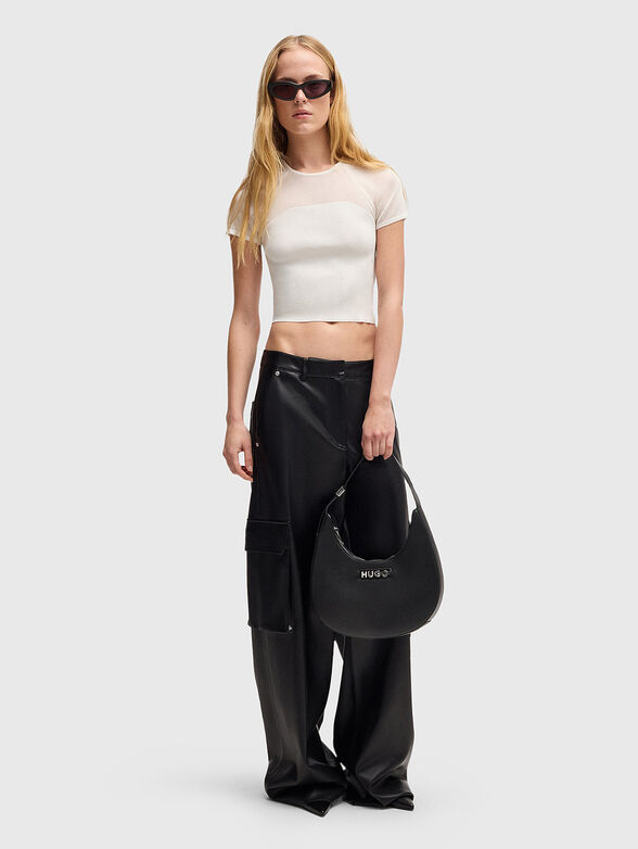 SLEVETTA short T-shirt with accent back - 3