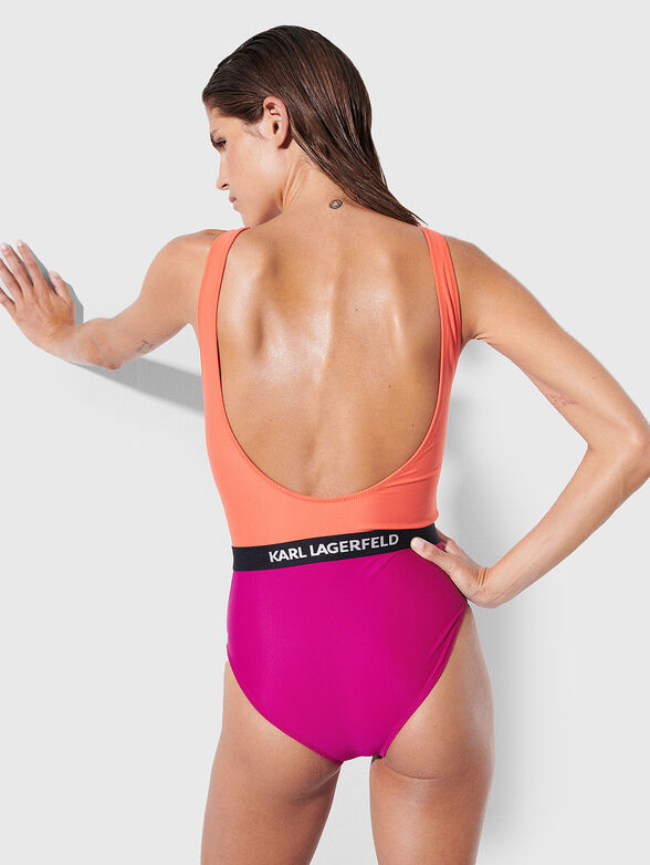 Swimsuit with color-block effect - 2