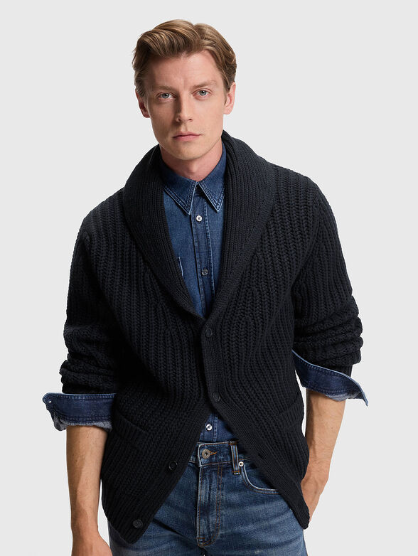 BECKHAM x BOSS cardigan in wool and cashmere - 4