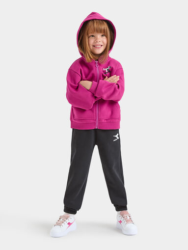 Sports set with fuxia sweatshirt - 5