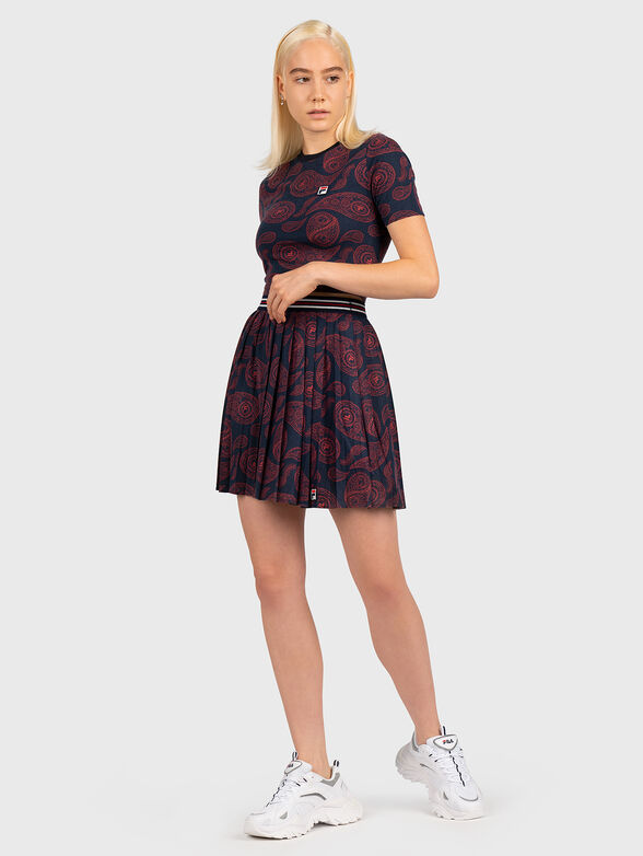 CAMBREE AOP pleated skirt - 4