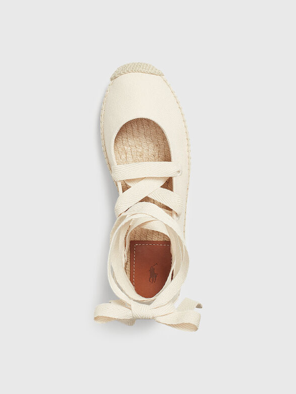Lace up espadrilles - 4