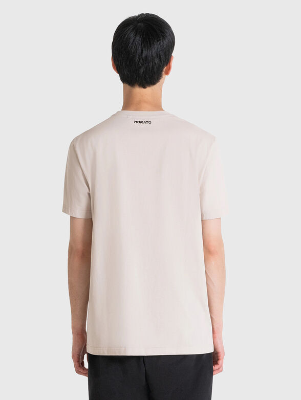 T-shirt with oval neckline and print - 2