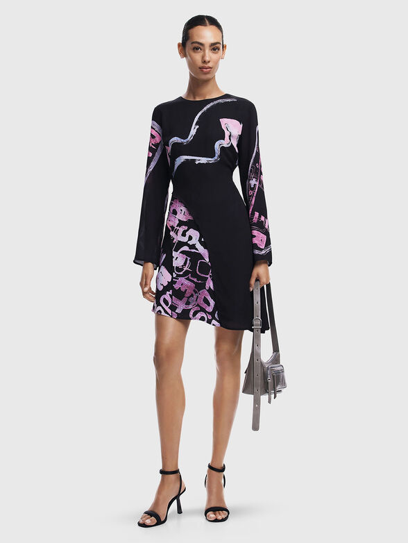 DANGERBLACK dress with accent print - 4