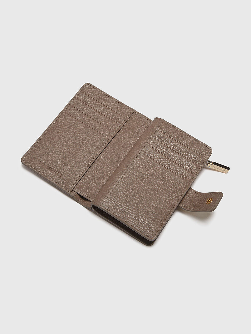 Beige wallet with mini logo - 3