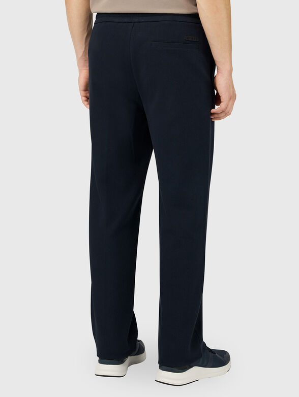 Cotton blend trousers with ties - 2