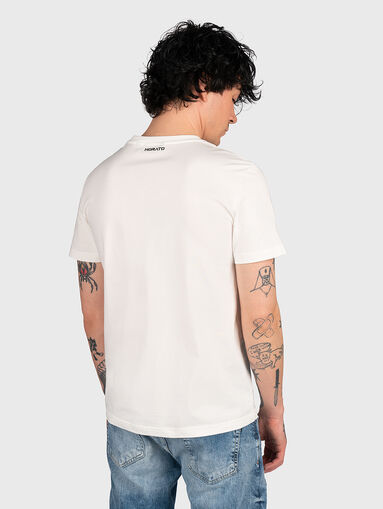 Cotton T-shirt with art print - 3