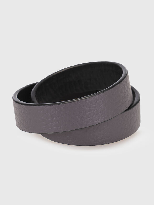 BEAT SOFT leather bracelet in black - 2