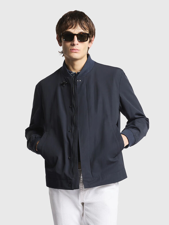 Dark blue transitional jacket - 1