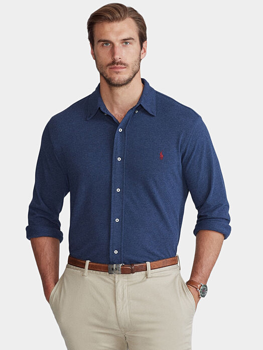 Cotton shirt with logo