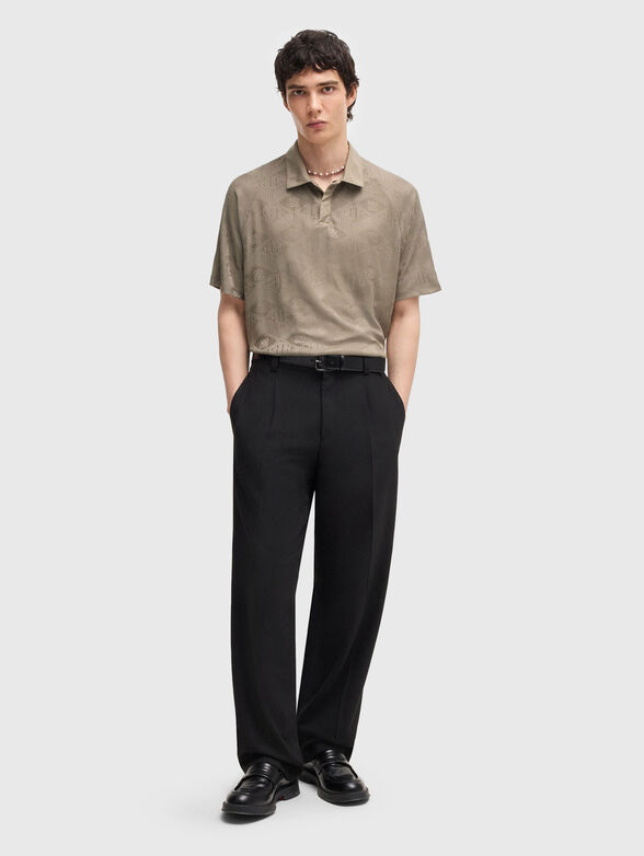 Textured jacquard polo shirt - 2