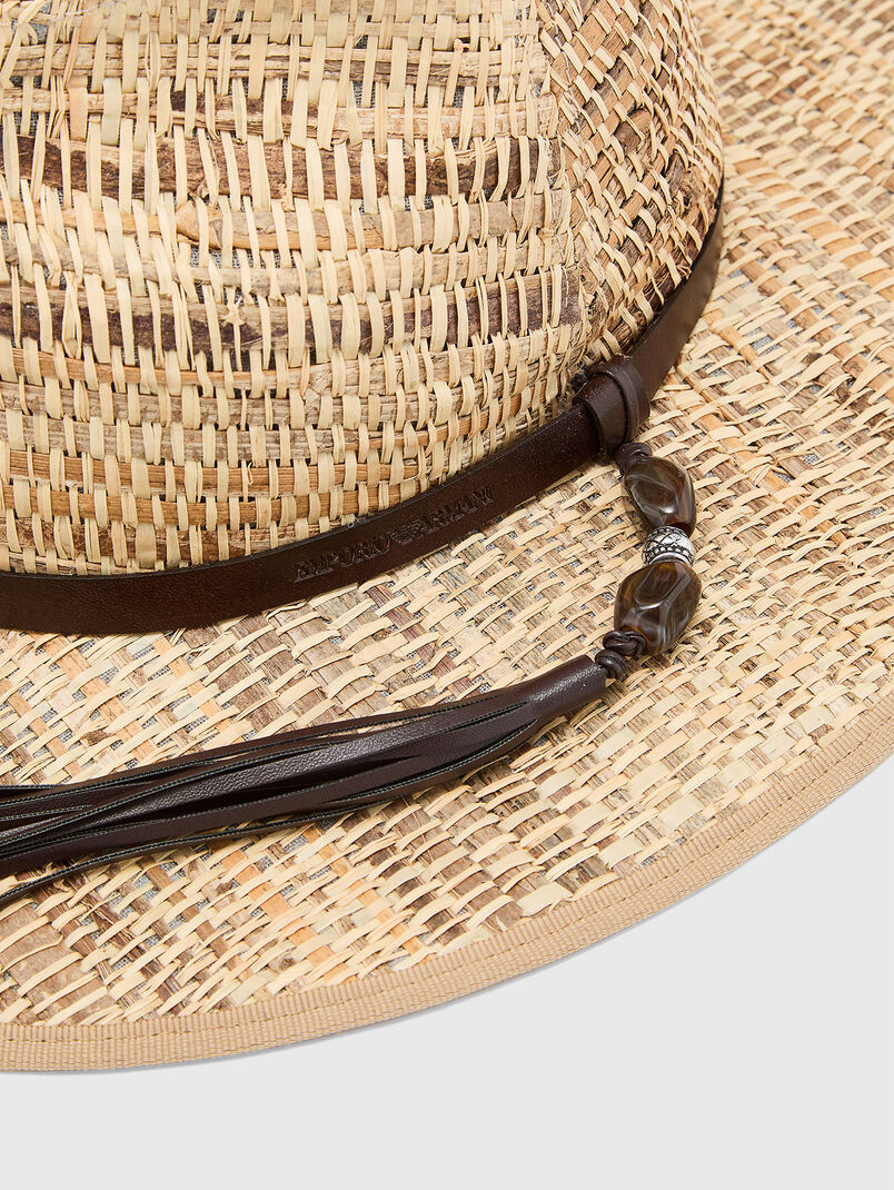 Woven raffia hat - 3