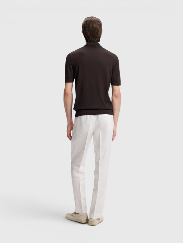 Knit polo in virgin wool - 3