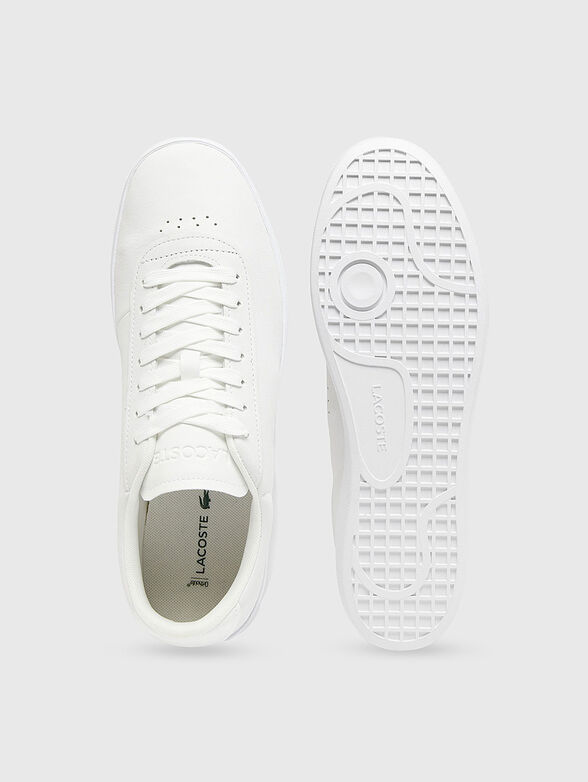 Leather sports shoes with mini logo - 6