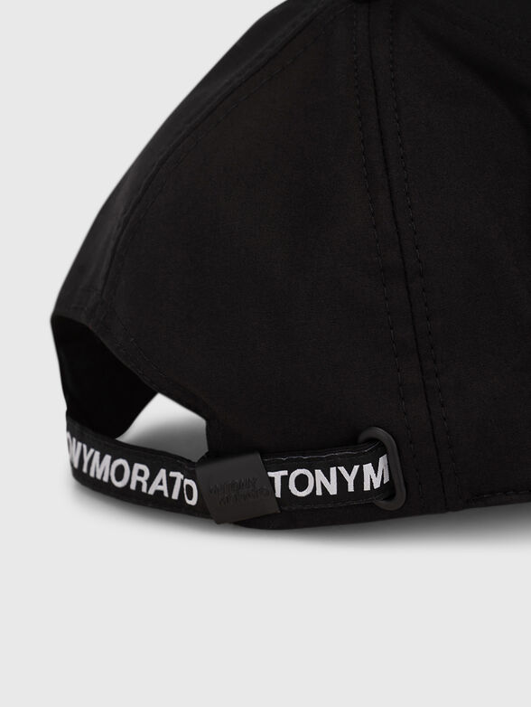 Logo-print black cap  - 4