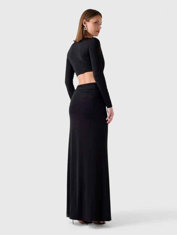 Long dress with a V-neck - 2