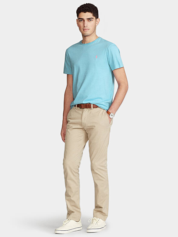 Cotton blue T-shirt - 4