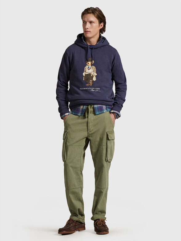 Cotton sweatshirt with Polo Bear print - 2
