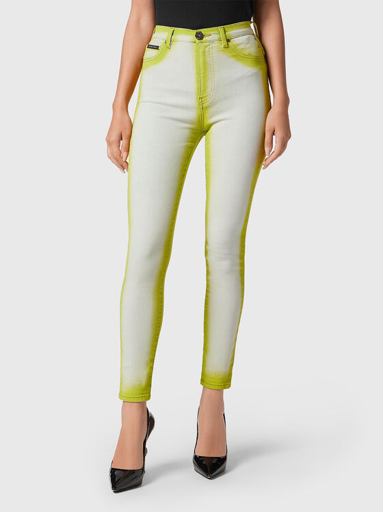 FLUO skinny jeans with electric accent - 1