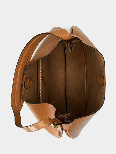 Leather bag with logo detail - 4