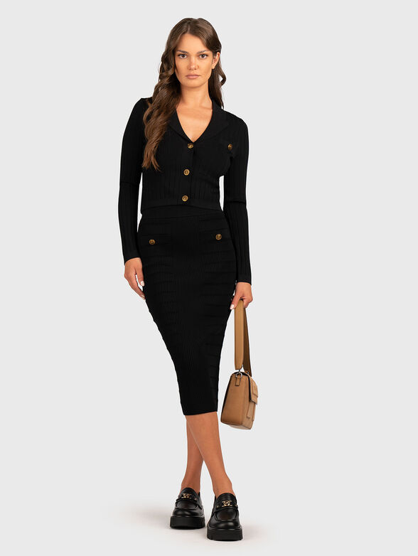 EVANGELINE midi skirt with high waist - 4