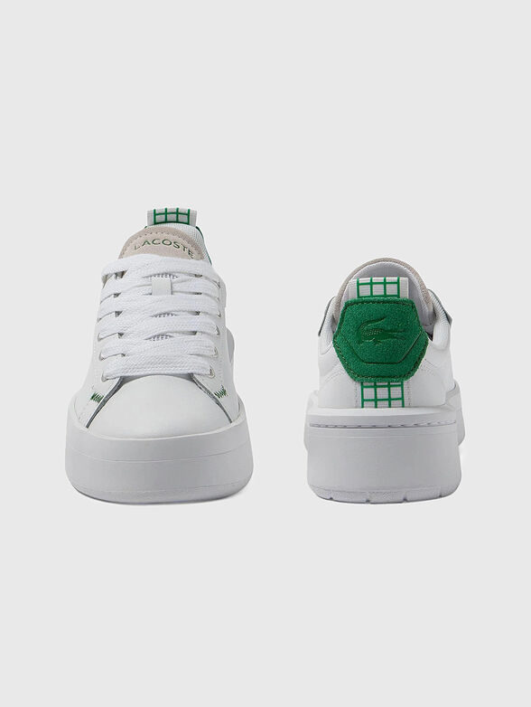 Leather sneakers with contrast detail - 5