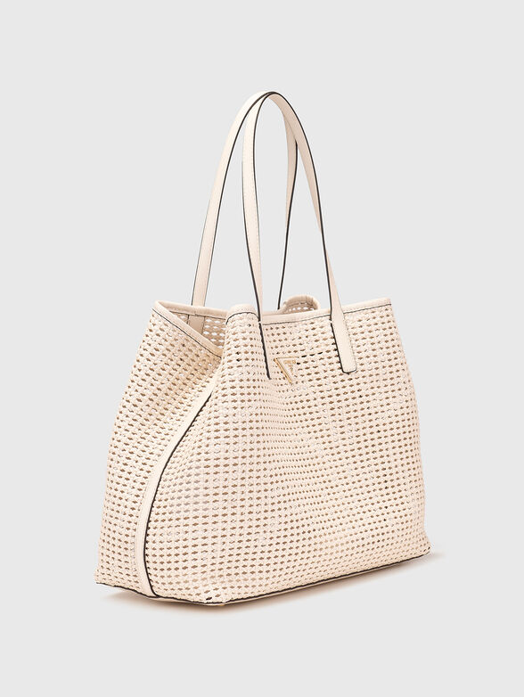 BRIGITTA perforated shopper bag - 3