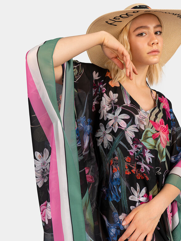 Kaftan with floral print - 3
