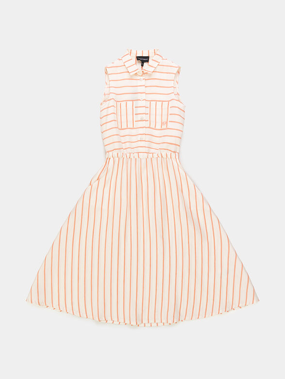 Sleeveless striped dress - 1