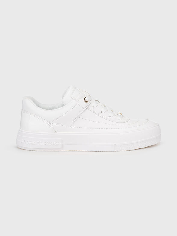 AURORA white leather sneakers - 1