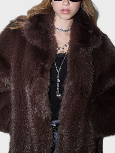 Faux fur coat - 4