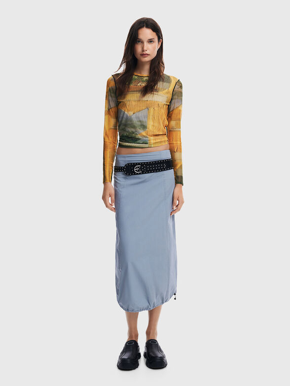 LOVE LIFE blouse with sheer effect - 2