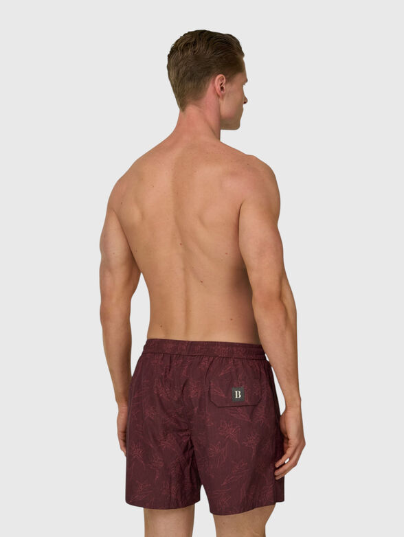 Burgundy beach shorts - 2
