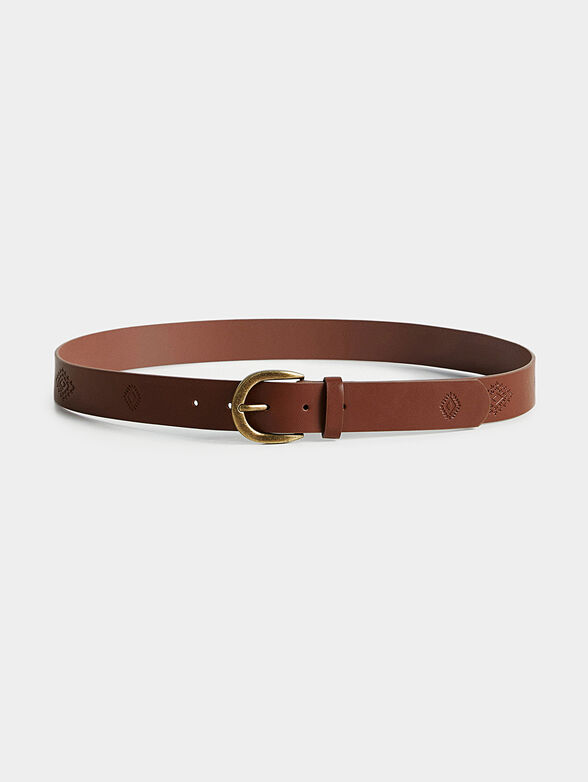 JULIETA black leather belt - 1
