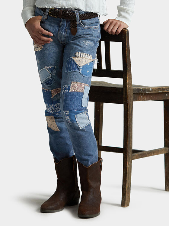 ASTOR jeans with patchwork elements - 1