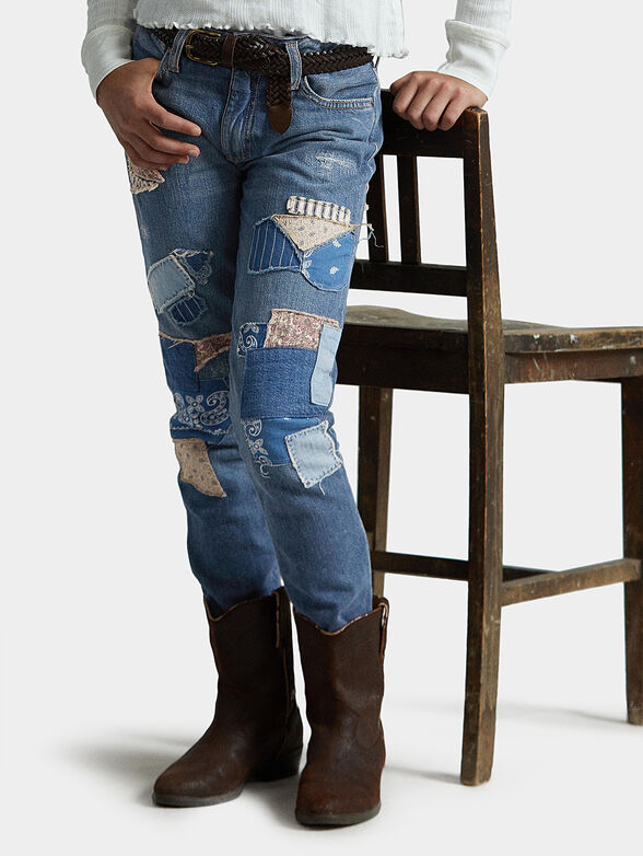 ASTOR jeans with patchwork elements - 1