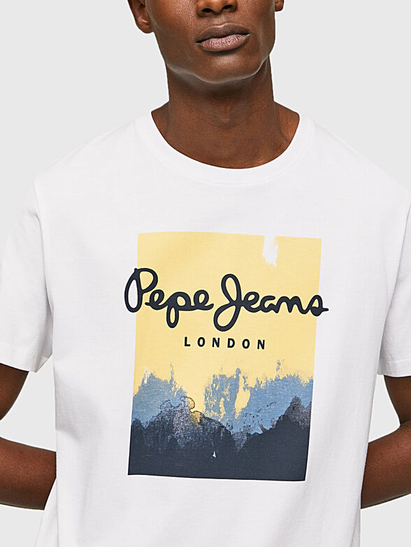 ROSLYN T-shirt with print and logo - 4