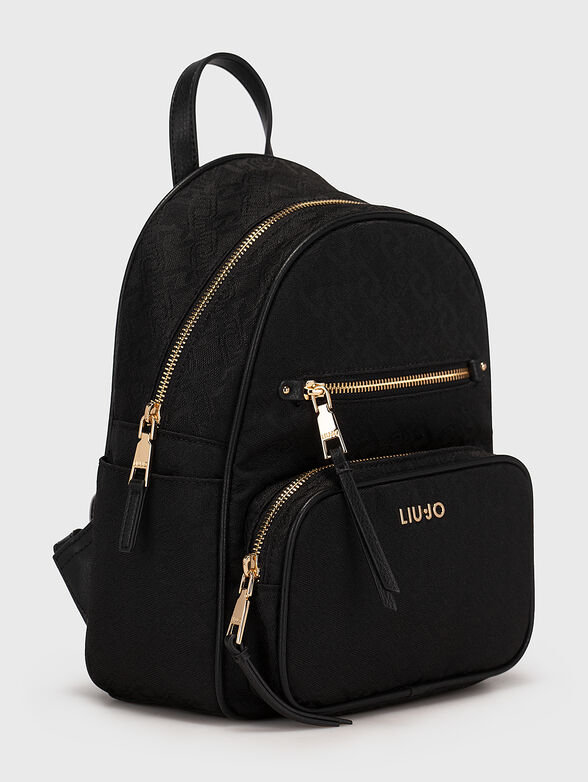 Backpack with monogram logo print - 4