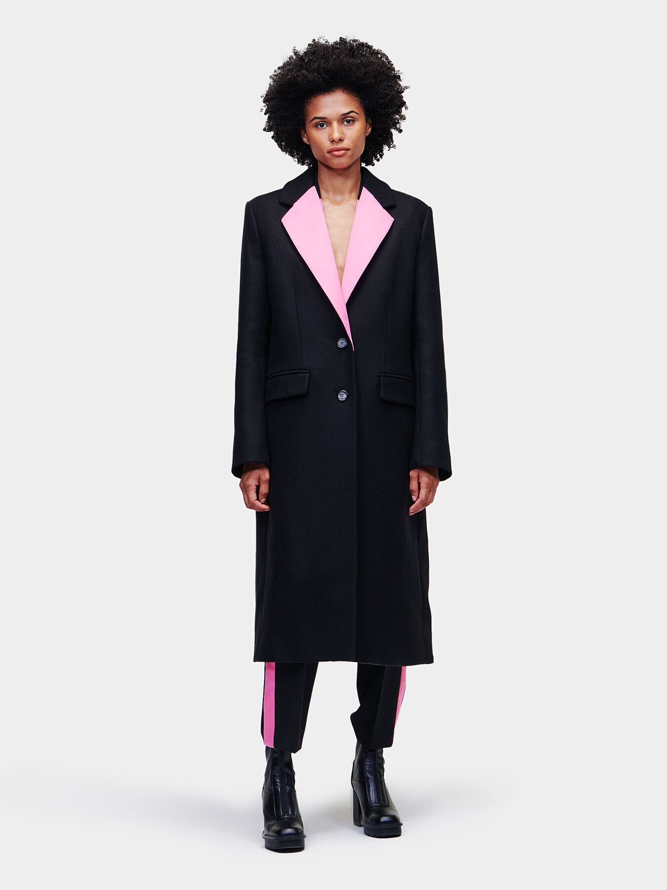 Karl lagerfeld black coat new arrivals