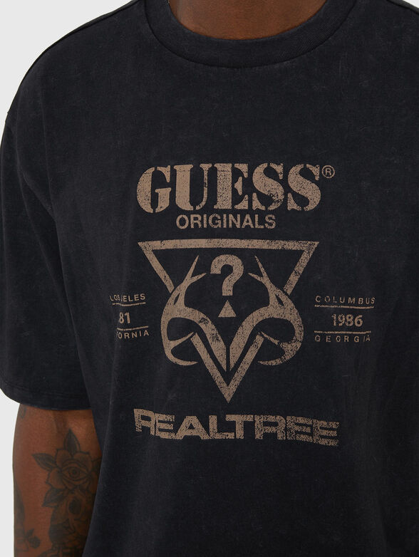 REALTREE black T-shirt with logo - 4