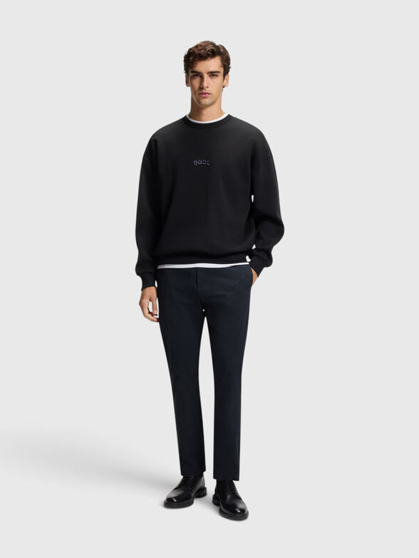 Dark blue slim fit trousers - 3