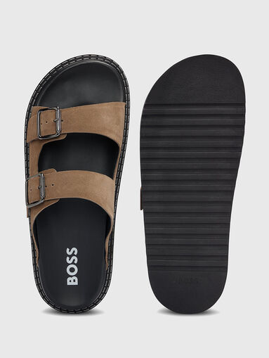 CLIFF sandals with suede details - 4