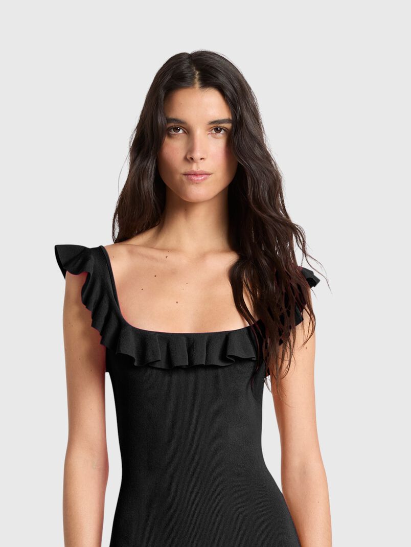 Black dress made of a viscose blend - 3