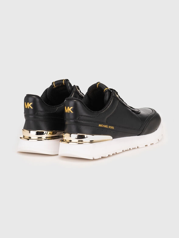 NOVA leather sneakers with contrast sole - 3