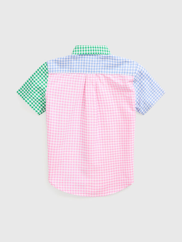 Oxford shirt with checked accents - 2